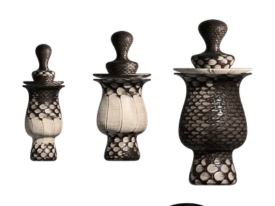 3D ART DESIGNS POTS BY MK 3d 3d design app flat graphic design port