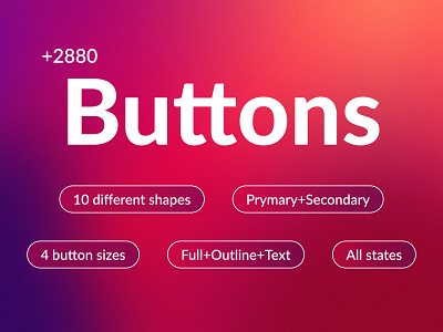 All button options for Figma auto layout branding button components design design system kit library properties template trending web