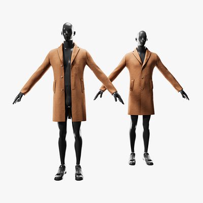 3D Model Coat 3d clothes clothing coat garment stuff