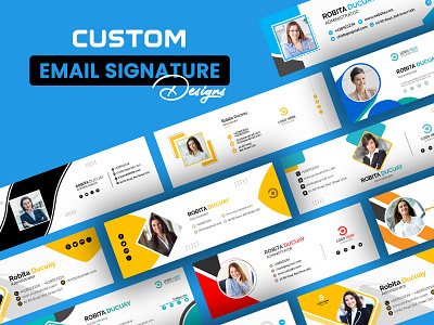 Custom Email Signature Design For Your Business. banner branding business email e commerce e mail design e mail marketing e mail signature email signature design email signature template email template emailsignature fiverr poster socialmedia upwork