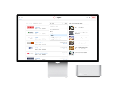 LoopNet Broker Directory Update branding graphic design ui