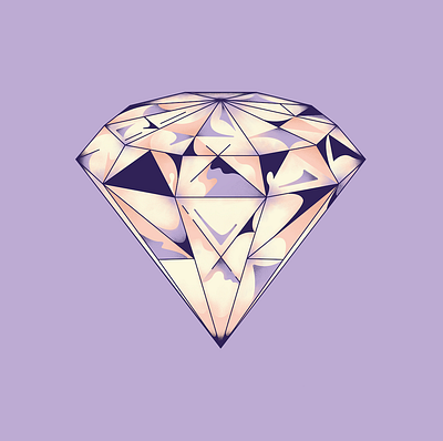 Diamond diamond gradients illustration