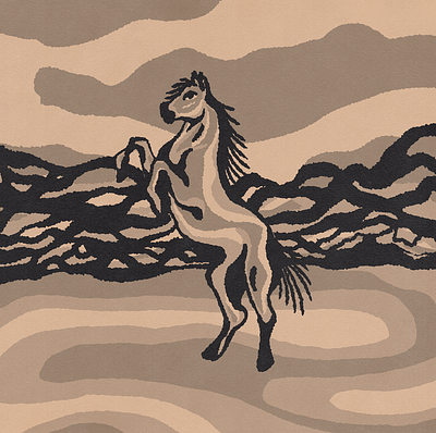 Wild Horse horse illustration