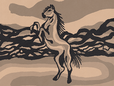 Wild Horse horse illustration