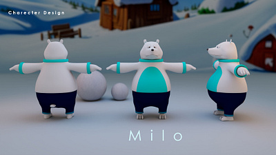 Mascot Design_MILO 3d 3d avatar 3d character avatar character design mascot mascot design rigged character