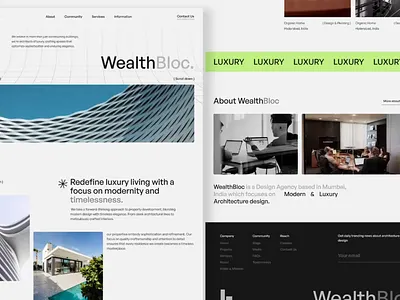 Modern Architecture Website design animated animation architecture awwwards branding clean concept framer landing page logo minimal modern ui motion graphics property real estate ui userexperience web webflow website