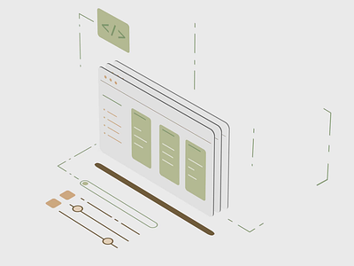 Data sync scene - motion graphic animation data isometric motion graphics sync synchronic web