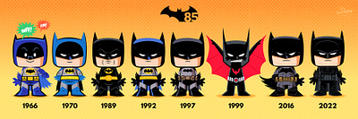 Lil BFFs - Batman 85 batman character design comics dc comics illustration lil bffs vector art