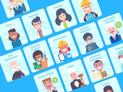 Career-acters illustration illustration