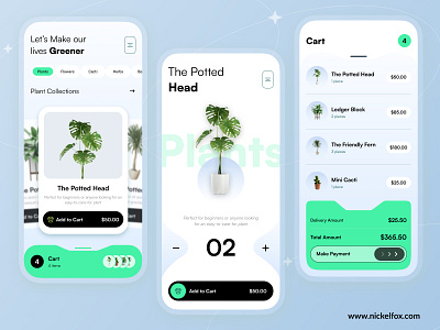 Plant E commerce App agency appui branding client design figma landing page ui uiux ux web design