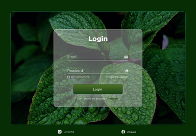 Herbal Website Login Page branding design designer figma graphic design herbalwebsite loginpage poster ui ui design uiux webdesign website