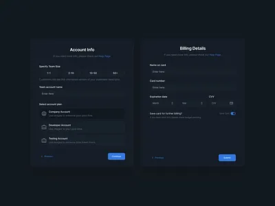 Account info | Account type UX | Billing Details account dashboard account info account page accounts branding creative dashboard design e commrece edit account minimal personal account personal information shopify uxdesign valeria savina designer web web design website