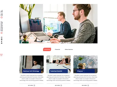 Services page design landing page page layout services ui web design