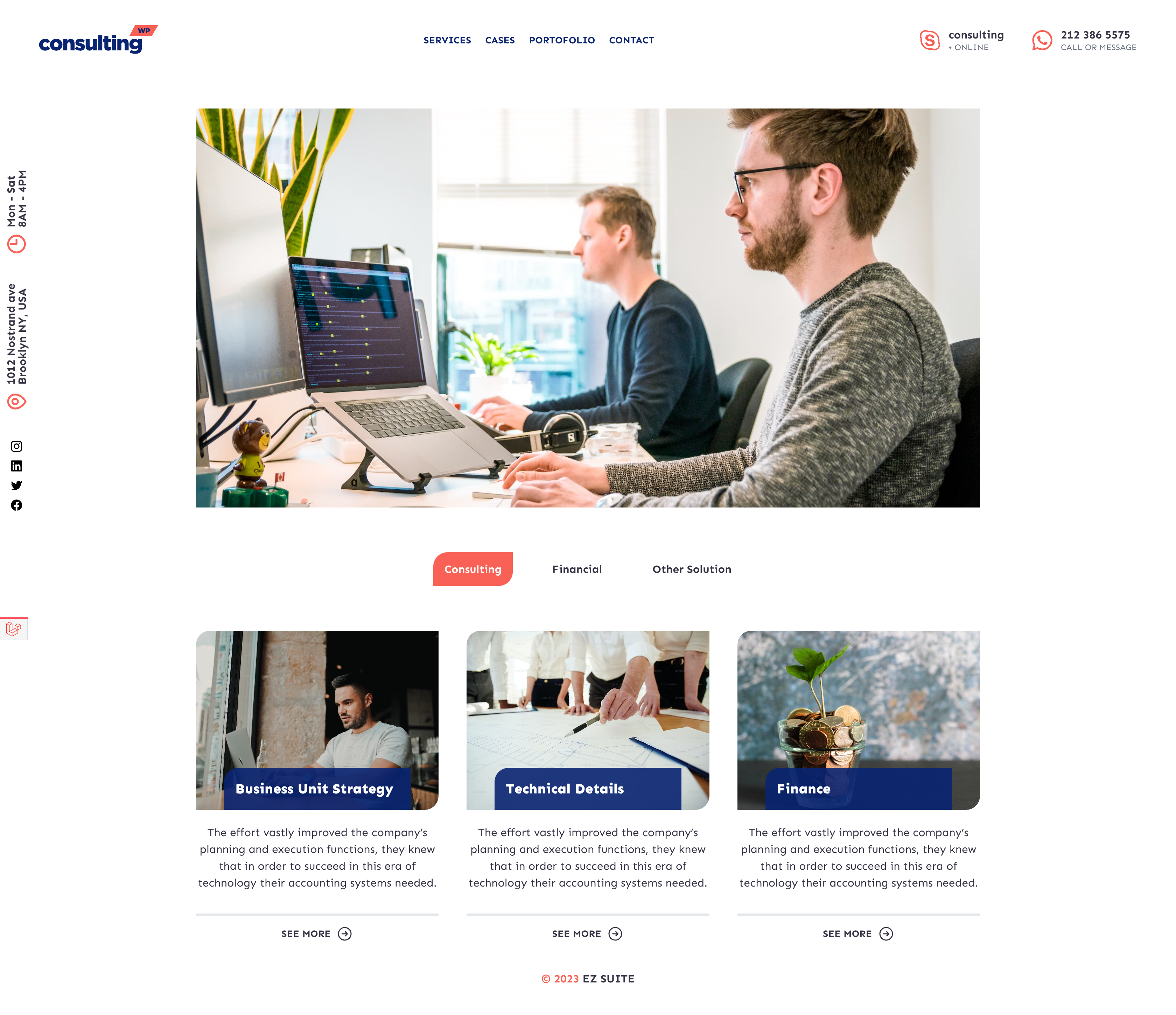 Example of Website Design (UI)