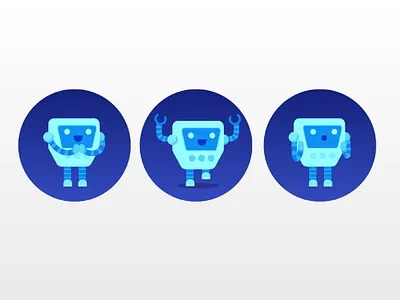 Tiny robot animation animation celebration celebratory motion design motion graphics