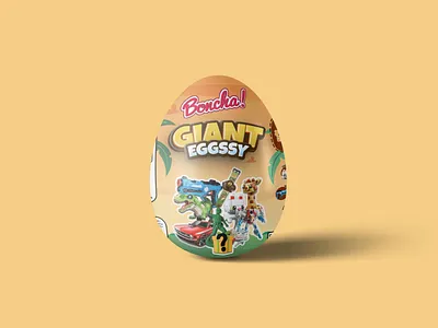 Boncha Giant Eggssy (Redesign) box design branding design graphic design label design packaging design