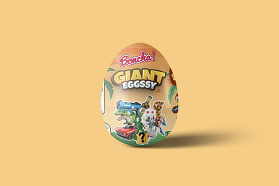 Boncha Giant Eggssy (Redesign) box design branding design graphic design label design packaging design