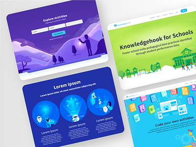 Knowledgehook landing pages landing page ui design web design