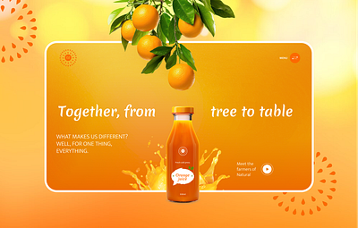 3d animation for a landing page and mobile version 3d animation juice labledesign motion graphics orange ui ux website
