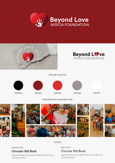 Beyond Love Africa Foundation branding graphic design logo