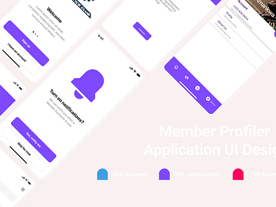 Member Profiler design group ui uiux