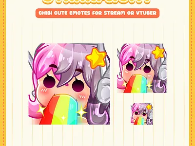 🌈Chibi Girl Rainbow Puke YCH Emotes🌈 animation chibi emotes concept art custom emotes cute emotes design discord emotes graphic design illustration kick emotes motion graphics open commission puke rainbow twitch emotes vomit ych emotes