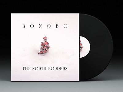 (Album Redesign) BONOBO - The North Borders album cover album redesign bonobo handmade illustration typography