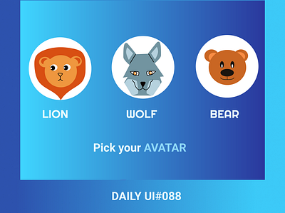 Daily UI #088- Avatar design illustration ui ux