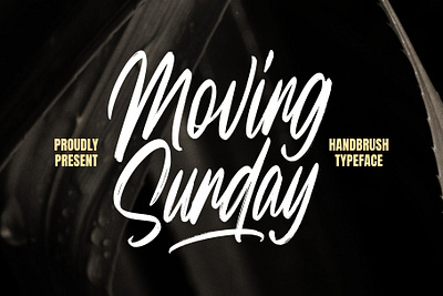 Moving Sunday Handbrush branding design font identity illustration lettering logo type typography ui