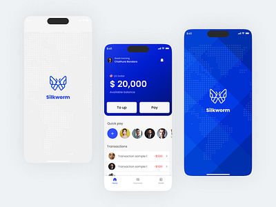 Mobile Wallet - Silkworm app branding design fintech graphic design logo mobile app ui ux wallet