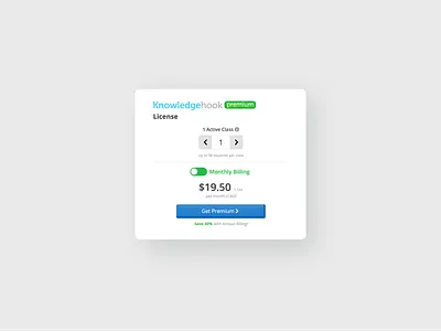 Purchase subscription UI ui