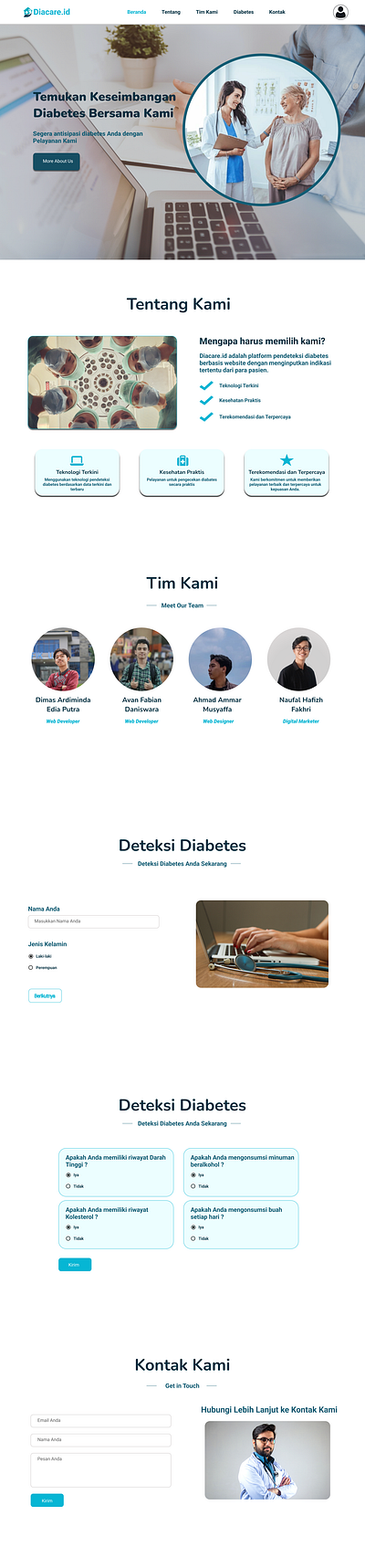 Diacare.id | Web Design ui