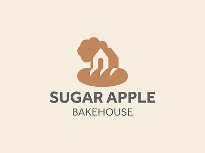 Sugar apple apple bakehouse branding bread design graphic design home illustration logo motion graphics sugar typography vector