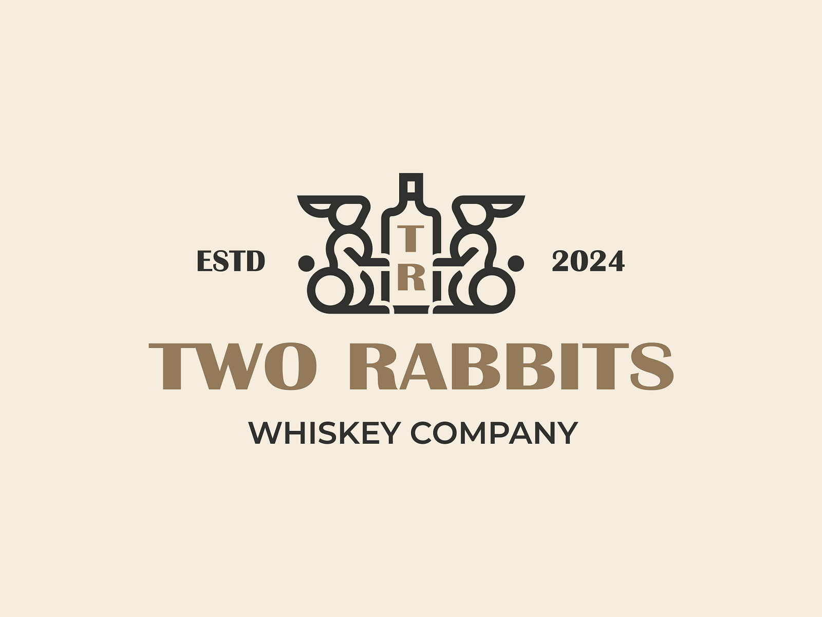 Two rabbits by Amanturlogo on Dribbble