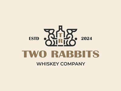 Two rabbits 3d alcohol animation branding challenge design graphic design illustration logo motion graphics rabbits two two rabbits typography ui vector whiskey
