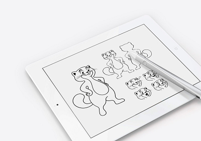 Sketch mascot branding graphic design ipad mascot sketch