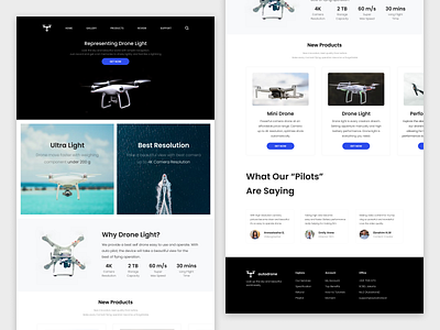 AutoDrone figma landing page ui uiux web web design website