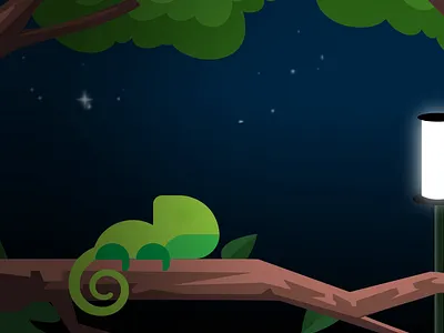 Funny Chameleon after effects animation design graphic design illustration