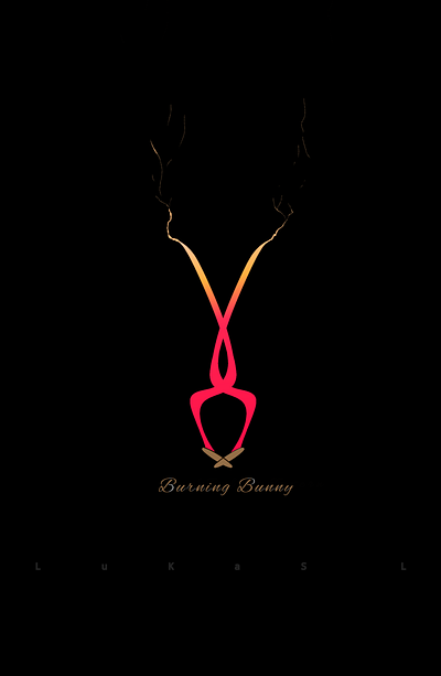 Burning Bunny branding graphic design logo