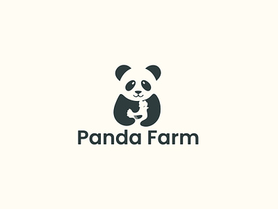 panda farm logo /panda logo branding checken logo custom logo designer design graphic design illustration logo logo design logo graphic design logos negative space panda panda checken logo panda farm logo panda logo panda logos panda negative space logo vector