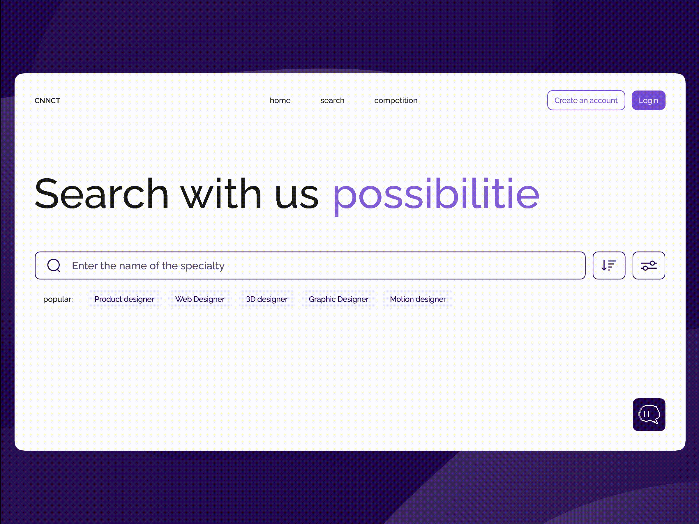 Web application for job searching app design designer filter job pixel platform product search sort ui ux vacancies vacancy web website work