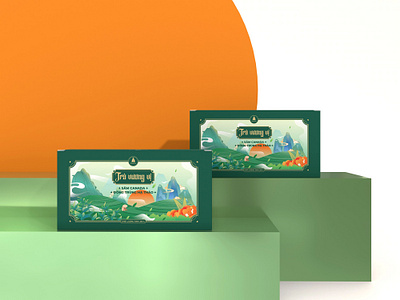 Tra vuong vi tea graphic design illustration packaging design