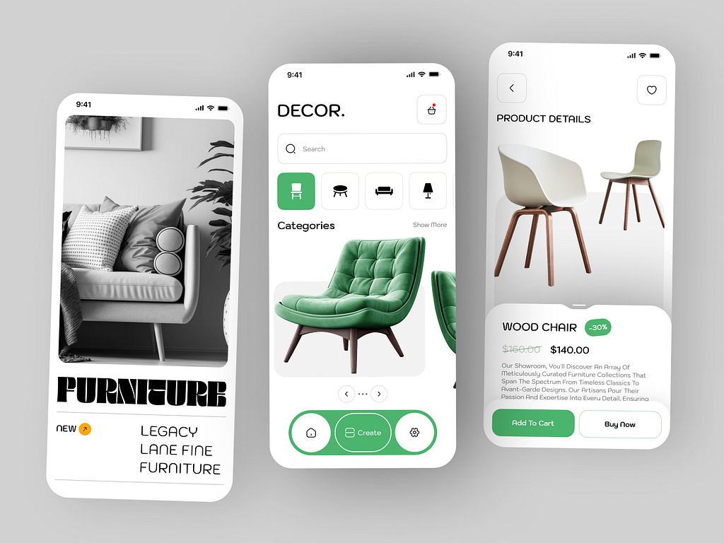 Furniture Mobile App 🛋️ by Sahil Dobariya on Dribbble