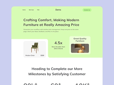 Furniture Ecommerce - Web UI design ecommerce furniture homepage interface interior landing design landing page popular page ui sales sofa ui ui ux web web platform web ui webdesign websiteui design