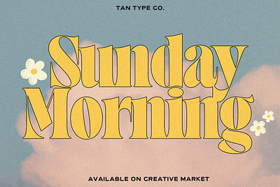 TAN SUNDAY MORNING Free Download retro display retro font retro typeface
