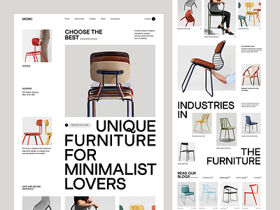 Furniture Product Website business business website chair design designer furniture landing landing page landingpage minimal orix sajon web design web page web site webdesign webpage website website designer websites