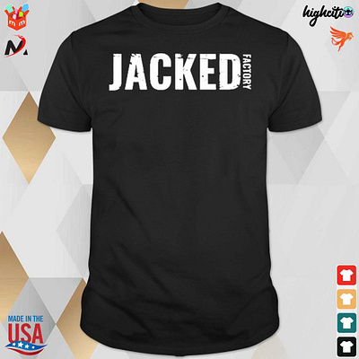 Official Jacked Factory vintage black and white t-shirt