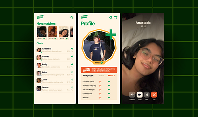 MATCH - Dating app branding figma graphic design interface mobile app modern navigation onboarding ui ux