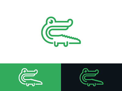 Crocodile animal branding graphic design logo modern symbol vector