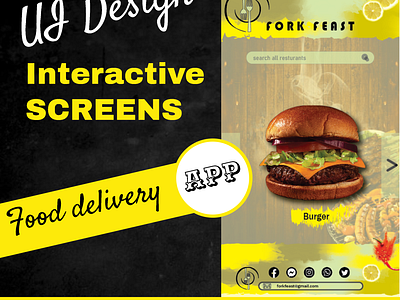 Food App Design appdesign food foodapp foodappui fooduidesign foodwebsite uxdesign yellowappdesign yellowdesign yellowfoodapp